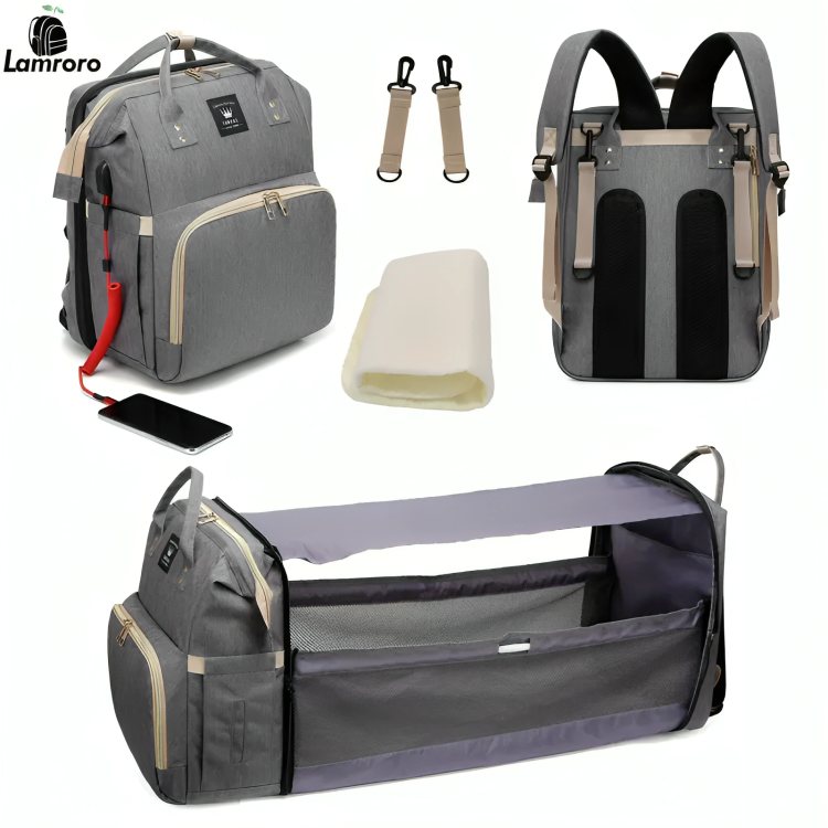 Nuturas™ 2-in-1 Diaper Bag Bassinet