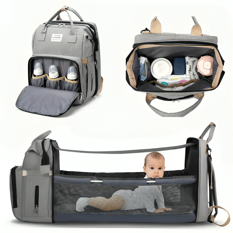 Nuturas™ 2-in-1 Diaper Bag Bassinet