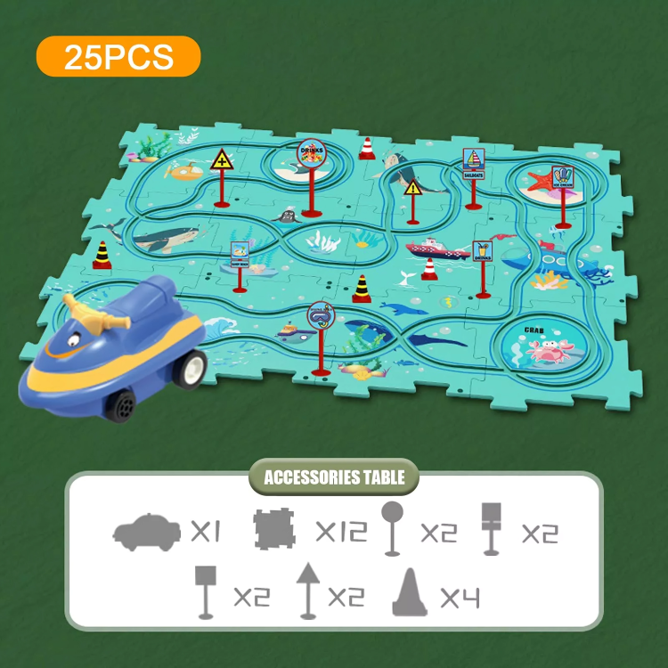 Puzzle Racer Adventure Car Track Set