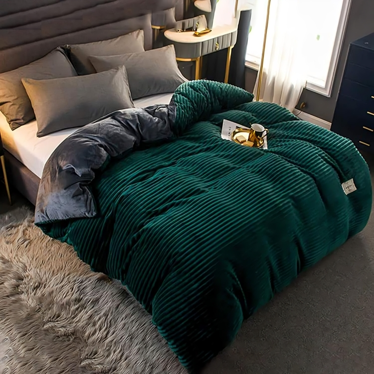 Cosy Corduroy Velvet Quilt Cover Set | 50% OFF + 2x FREE Pillowcases