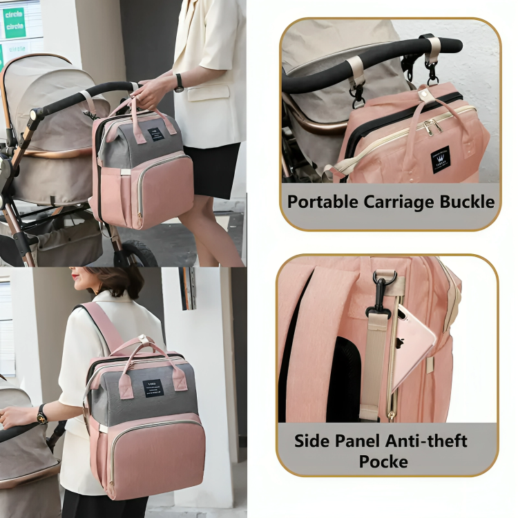 Nuturas™ 2-in-1 Diaper Bag Bassinet