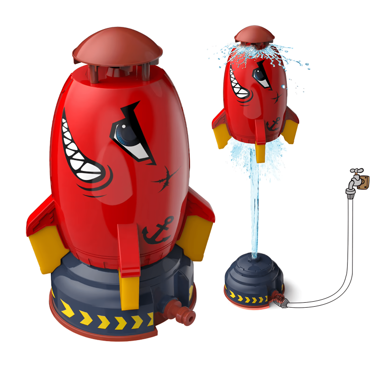 Splash Rocket Garden Sprinkler Toy