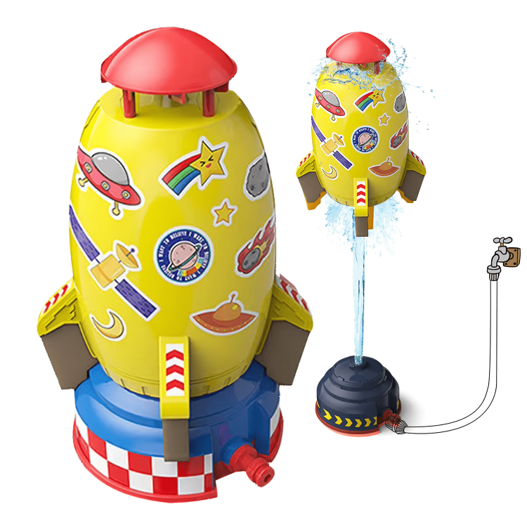 Splash Rocket Garden Sprinkler Toy