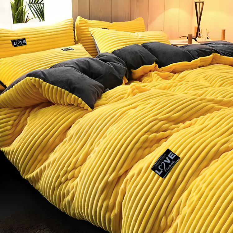 Cosy Corduroy Velvet Quilt Cover Set | 50% OFF + 2x FREE Pillowcases