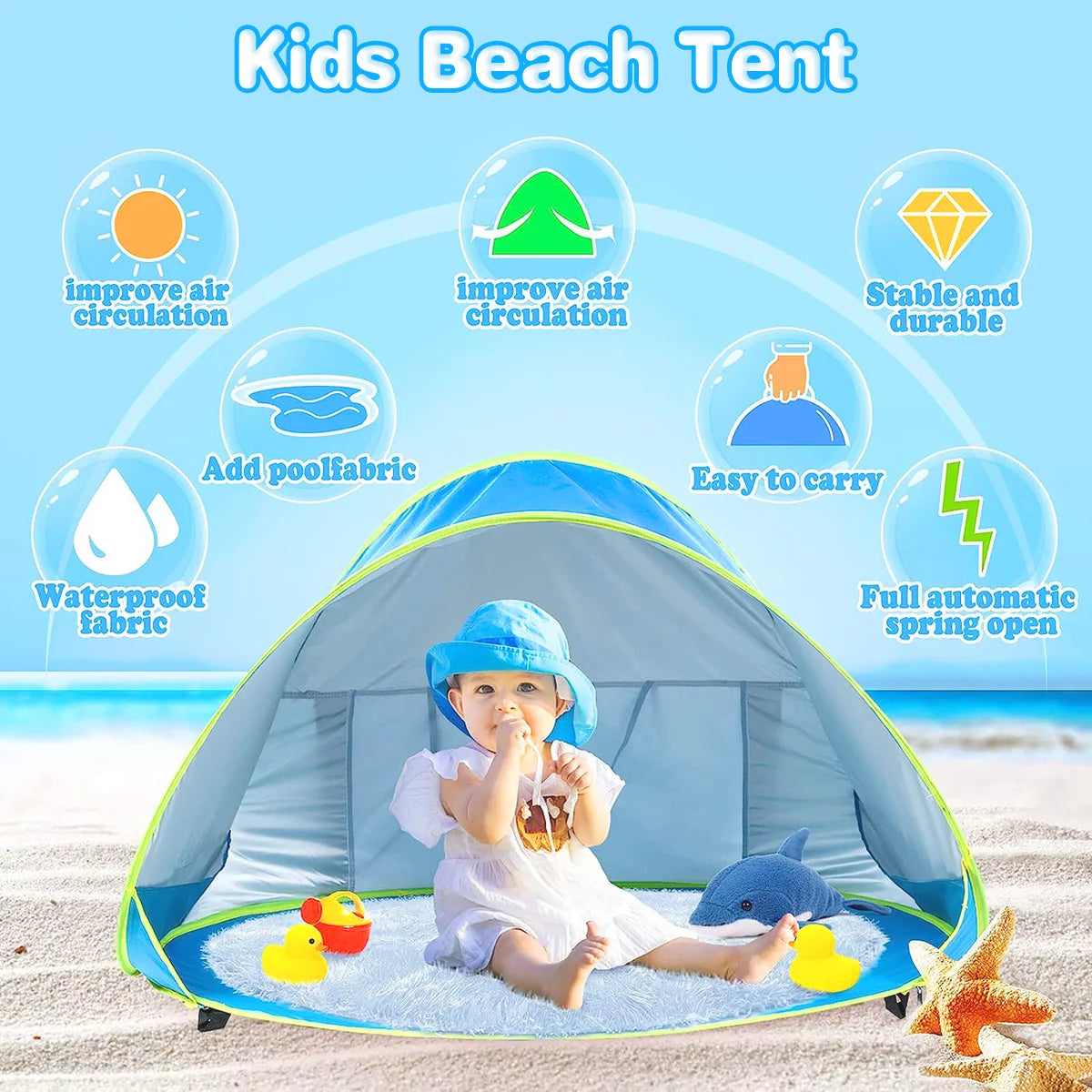 SunnyShade Beach Tent Pool