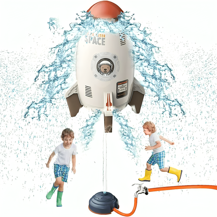 Splash Rocket Garden Sprinkler Toy