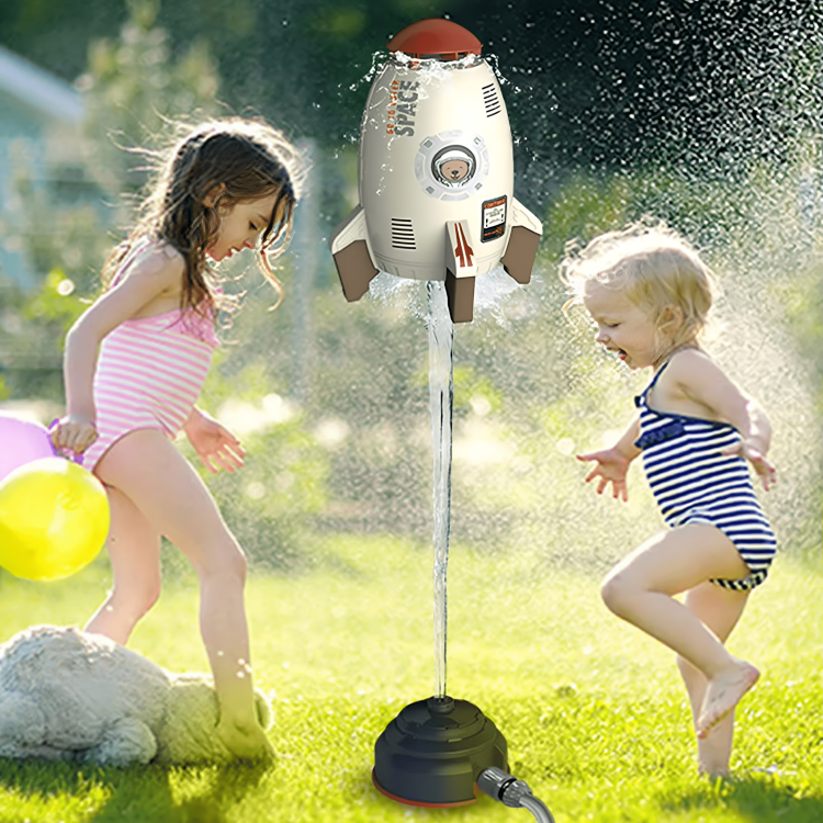 Splash Rocket Garden Sprinkler Toy