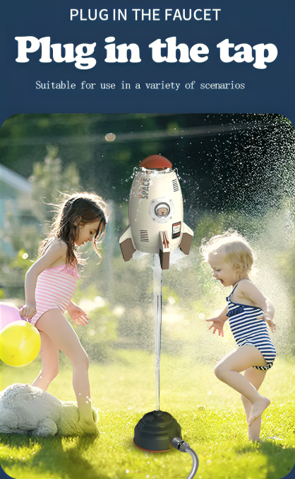 Splash Rocket Garden Sprinkler Toy