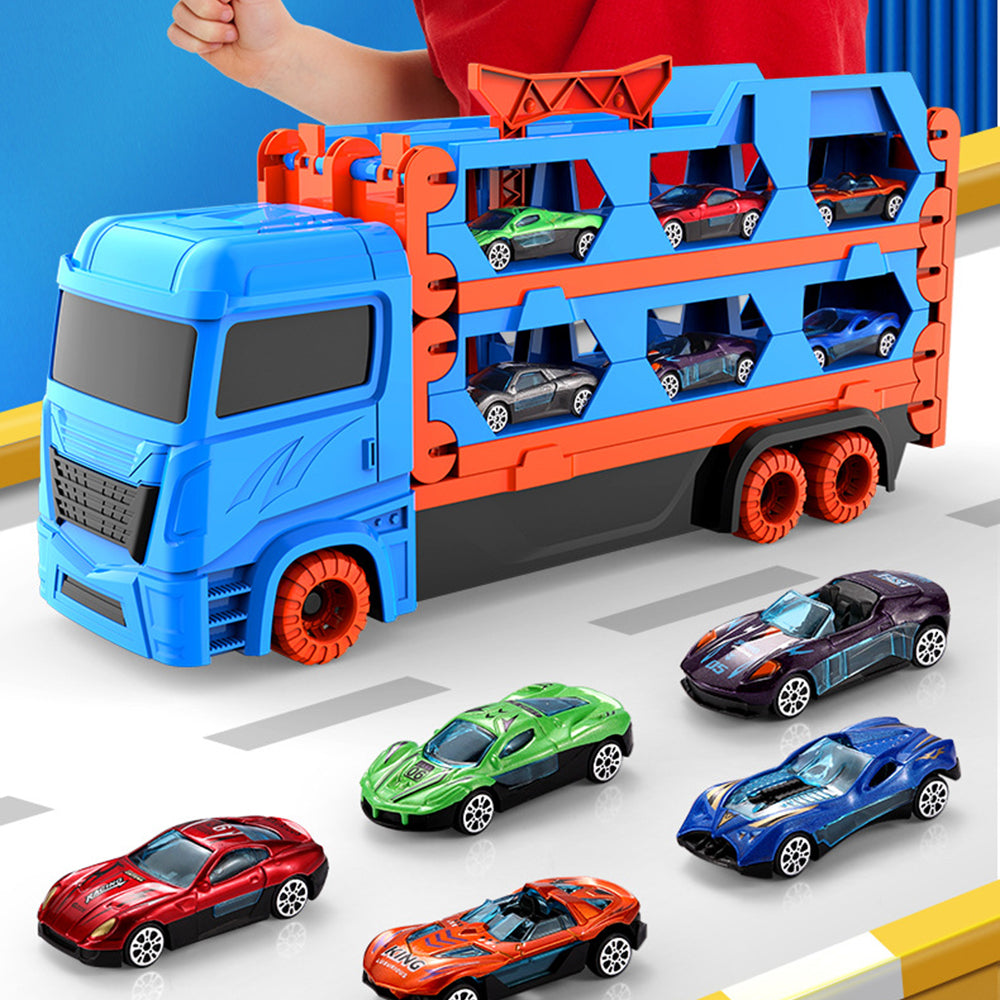 Mega Hauler Racing Adventure Set + Free Mini Cars