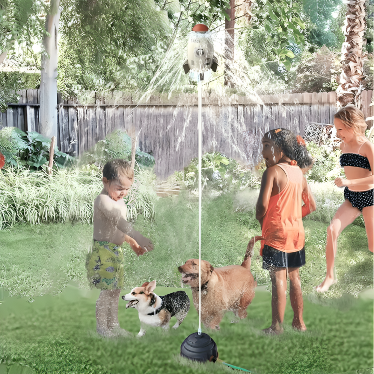 Splash Rocket Garden Sprinkler Toy