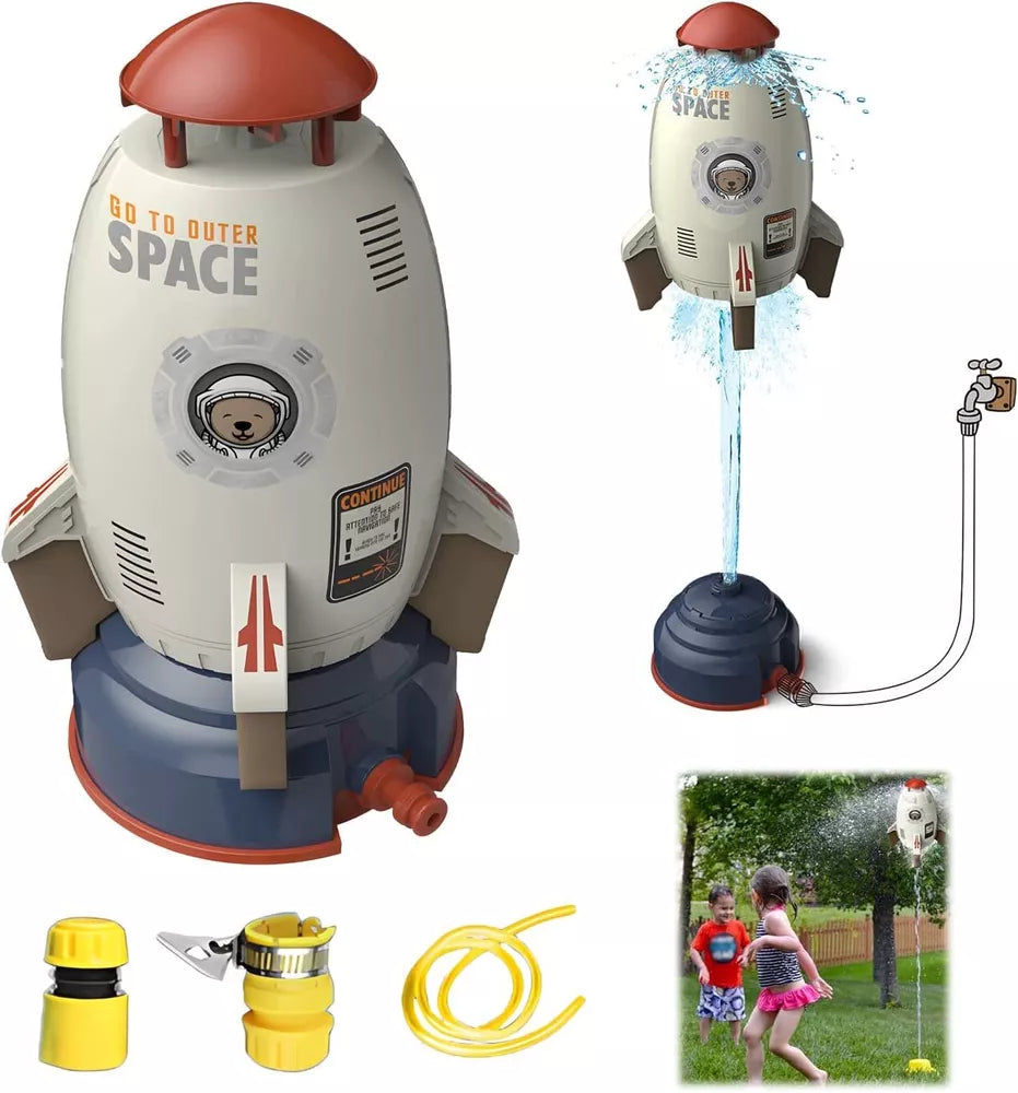 Splash Rocket Garden Sprinkler Toy